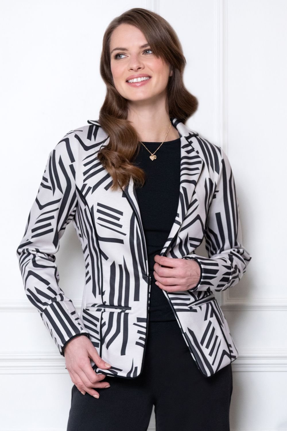 Hot Squash Hot Squash Women's Piping Detail Jacket in Grey - 2