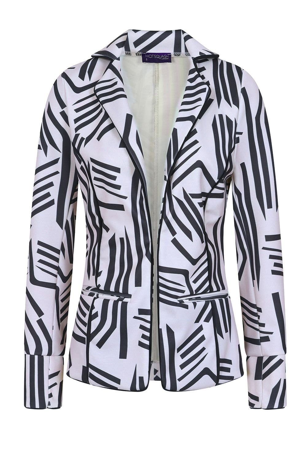 Hot Squash Hot Squash Women's Piping Detail Jacket in Grey - 4