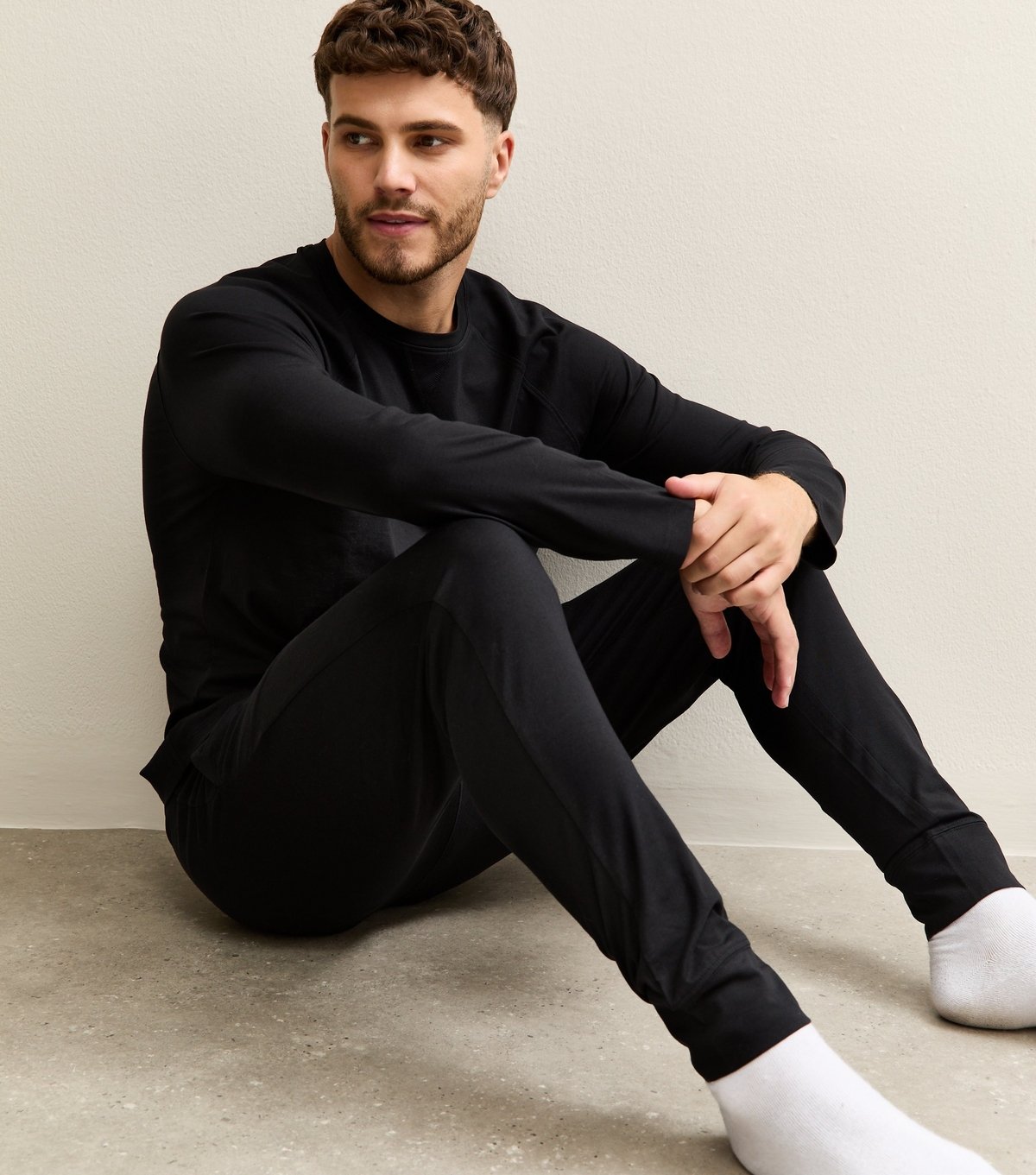 New Look Men's Black Slim Fit Pyjama Set New Look - 3