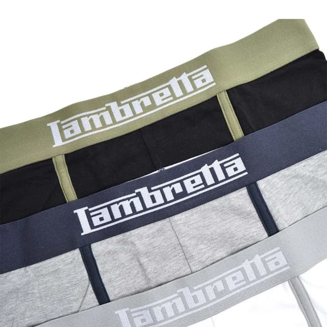 Lambretta Lambretta Men's Classic Boxer Shorts (Pack of 3) in Black - 2