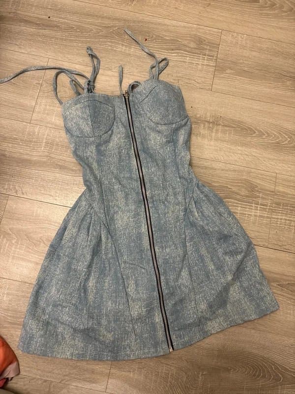 No Label Denim mini dress skater