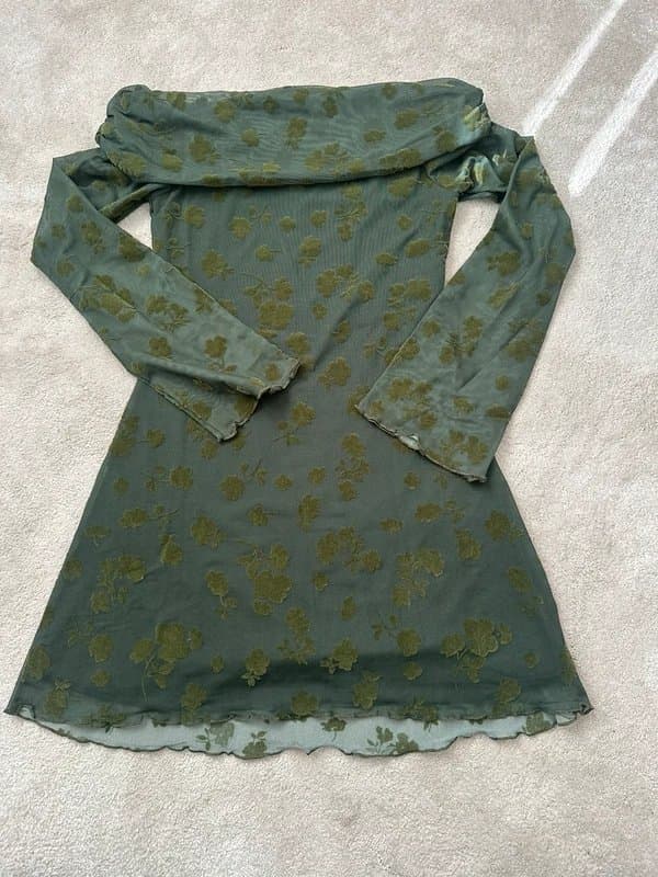 ASOS ASOS Design Olive Floral Dress