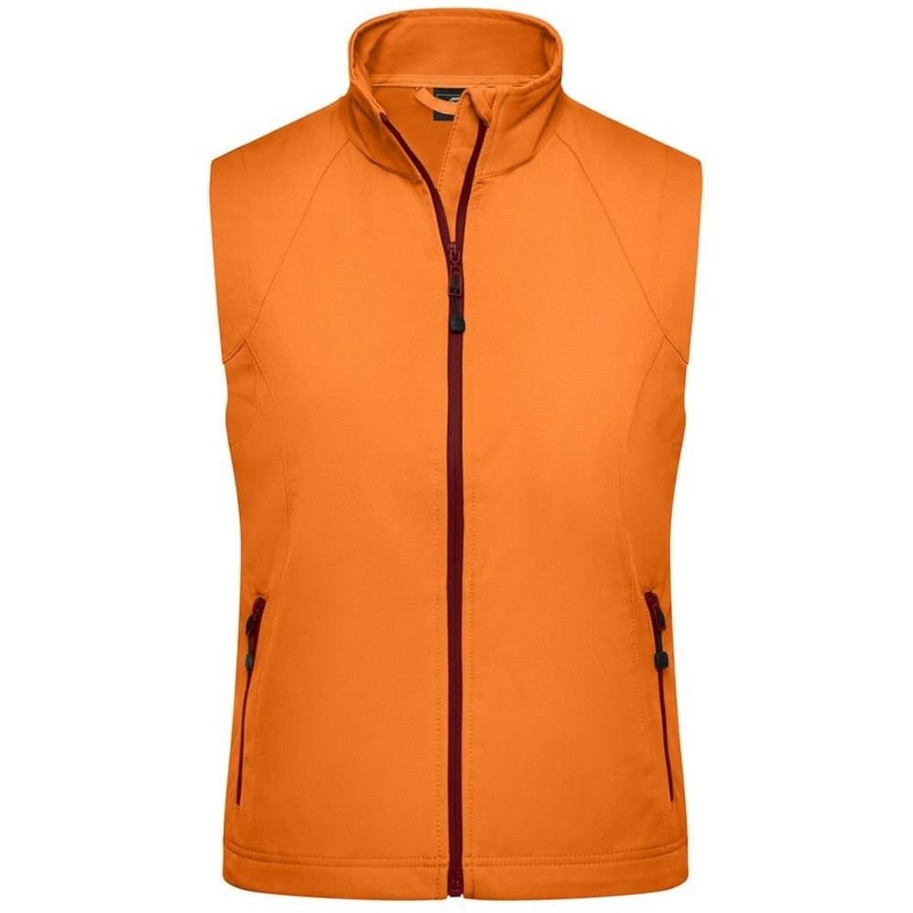 James and Nicholson James and Nicholson Women's Softshell Gilet in Orange