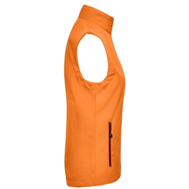 James and Nicholson James and Nicholson Women's Softshell Gilet in Orange - 3