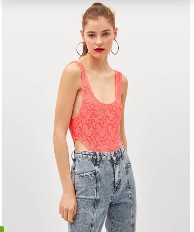 Bershka Pink Berksha bodysuit