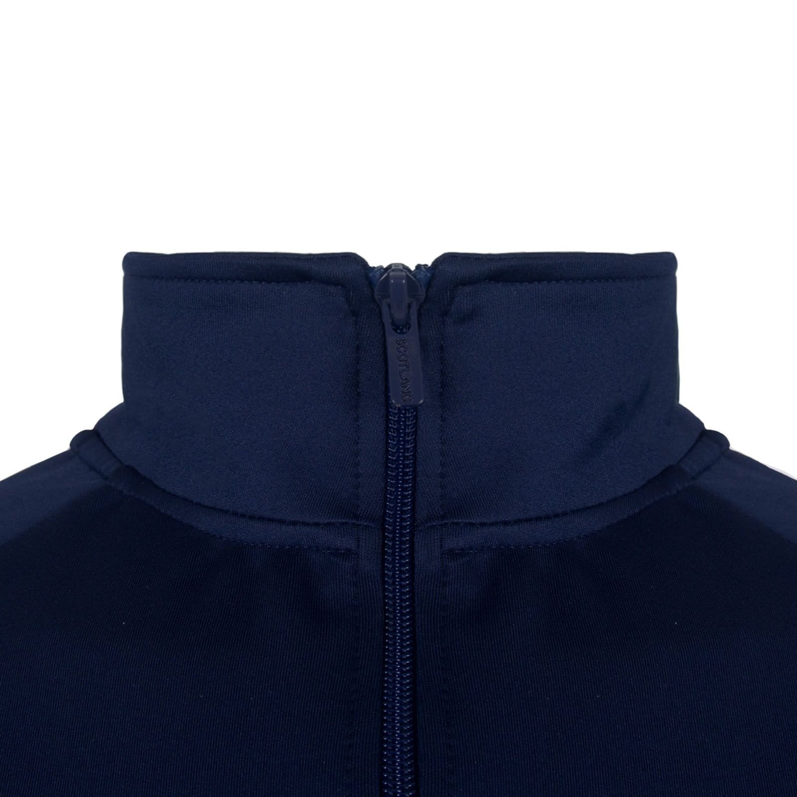 Scottish FA Scottish FA Men's Adults Retro Track Top Jacket in Navy - 4