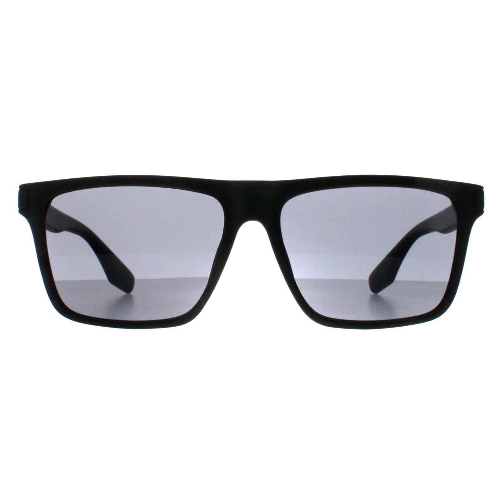 Calvin Klein CALVIN KLEIN Men's Square Matte Cargo Solid Smoke CK20521S in Black
