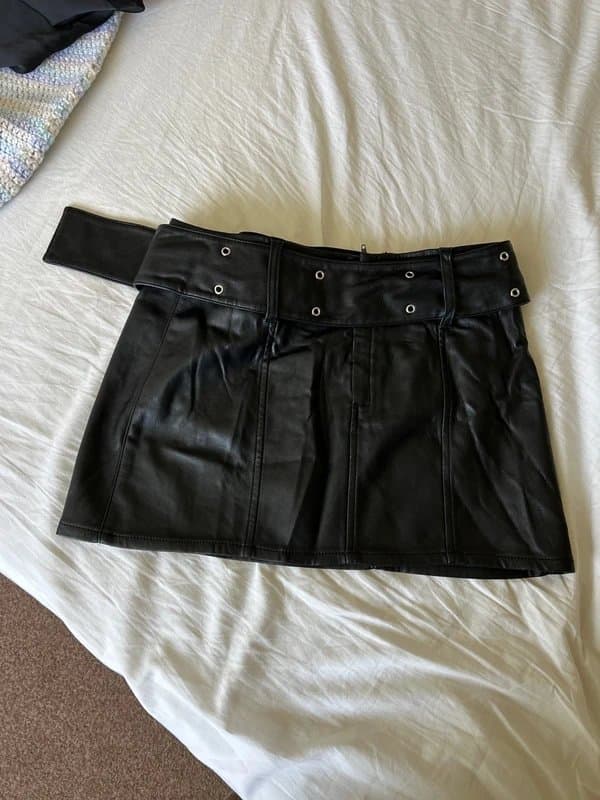 ASOS ASOS short leather skirt