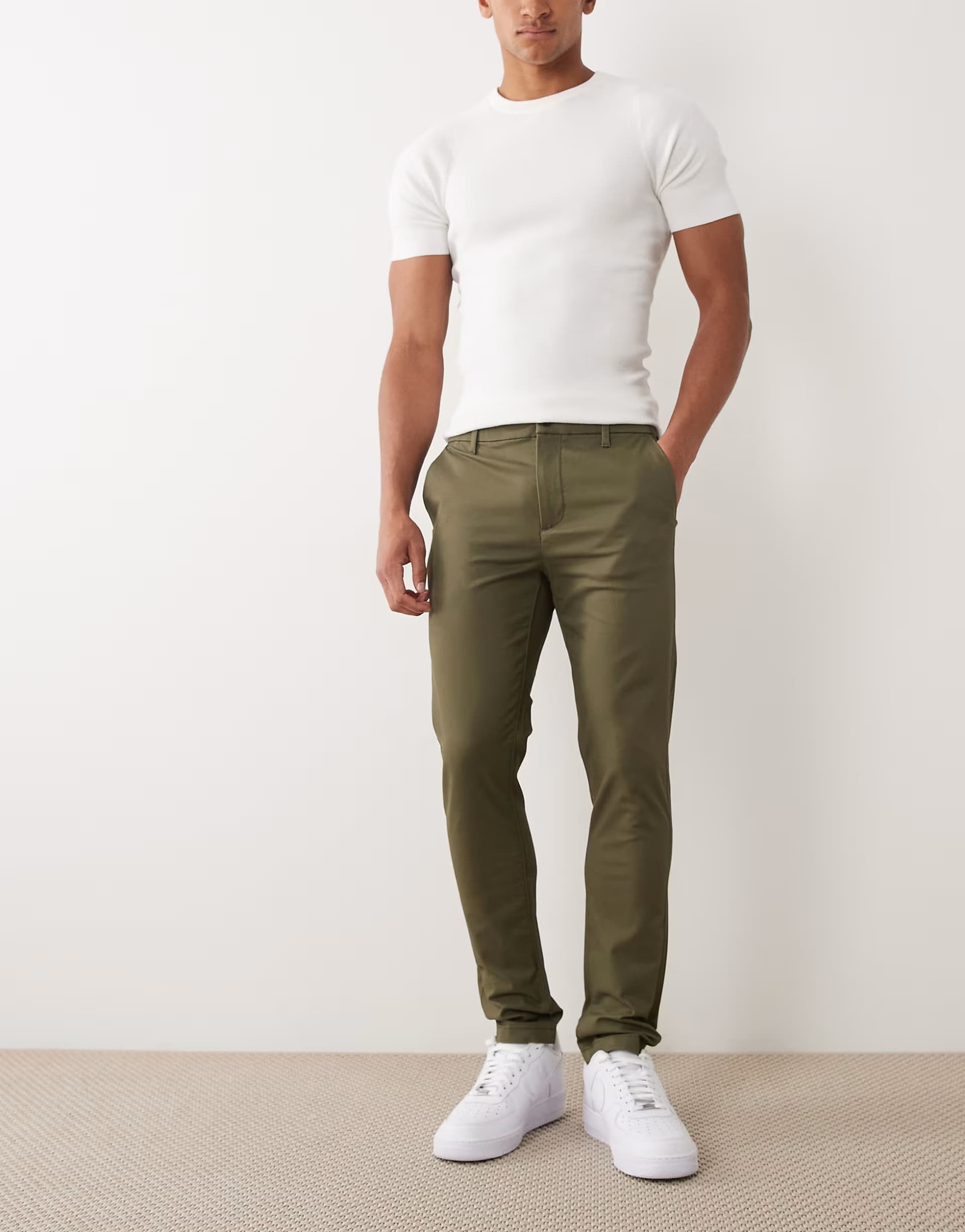 ASOS ASOS DESIGN Khaki Skinny Chinos