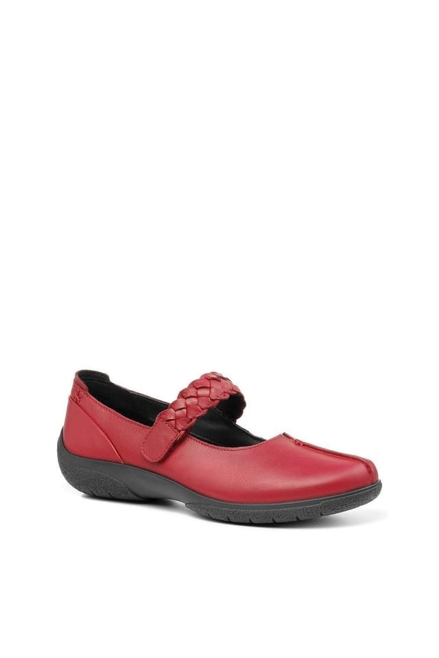 Hotter Hotter Women's Wide Fit 'Shake II' Mary Janes in Red - 2