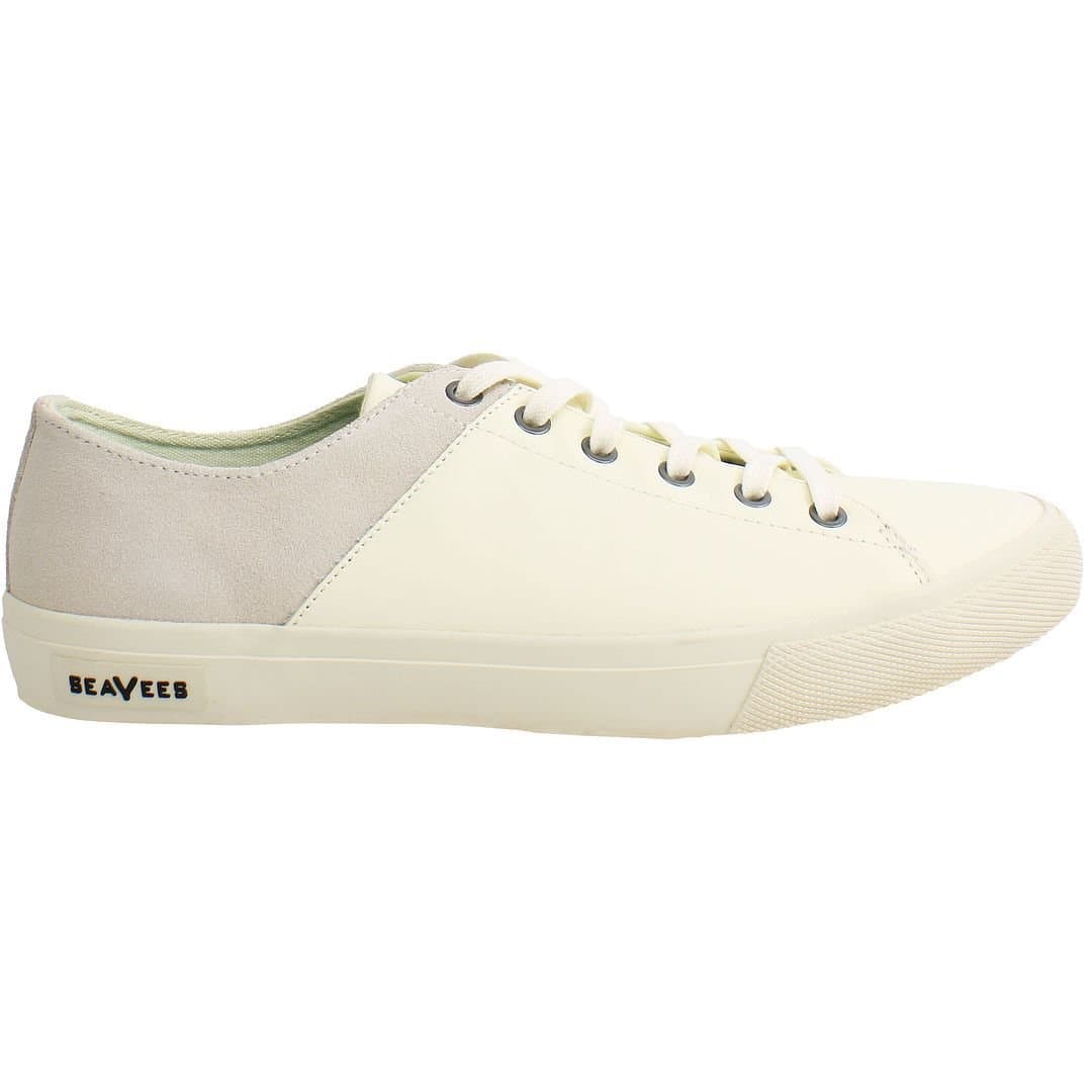 Seavees Seavees Men's Monterey Lace-Up White Suede Leather Shoes