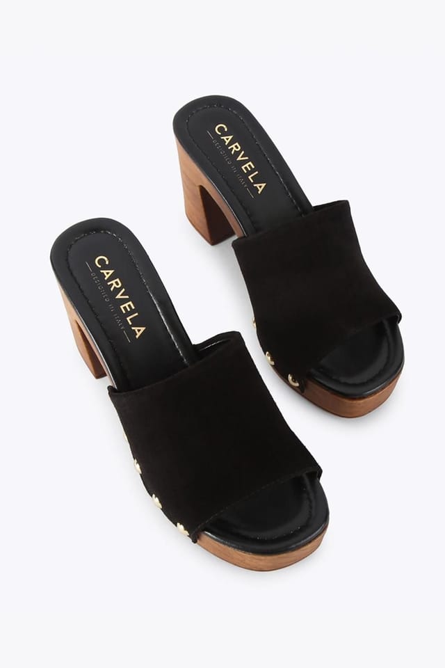 Carvela Carvela Women's 'Novella Mule' Suede Heels in Black - 2