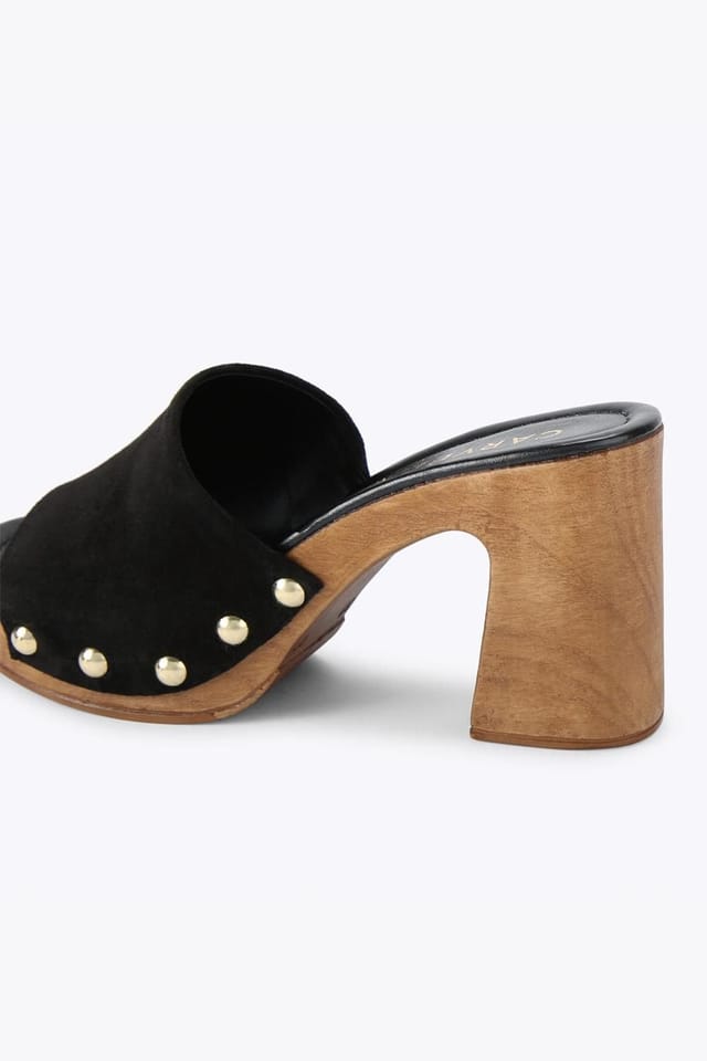 Carvela Carvela Women's 'Novella Mule' Suede Heels in Black - 3