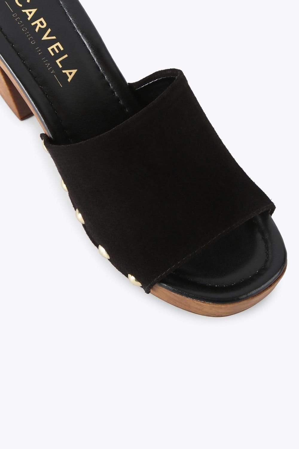 Carvela Carvela Women's 'Novella Mule' Suede Heels in Black - 4