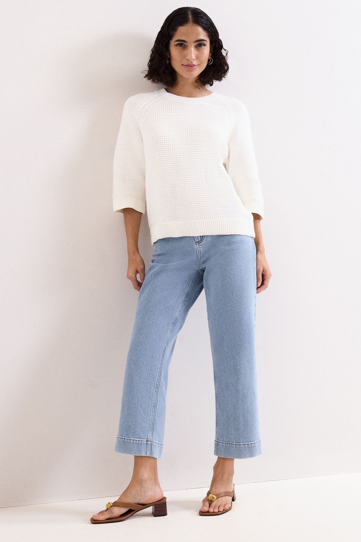 Phase Eight Phase Eight Women's Lexi Slim Fit Straight Leg Jeans in Light Blue - 3