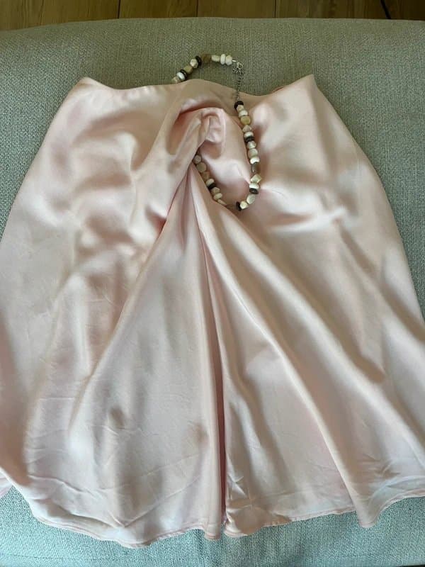 ASOS Design ASOS beaded halter neck top in light pink, summer holidays, brunch