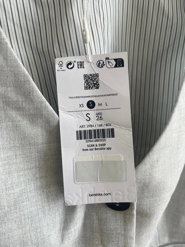 Bershka Bershka waistcoat top small bnwt