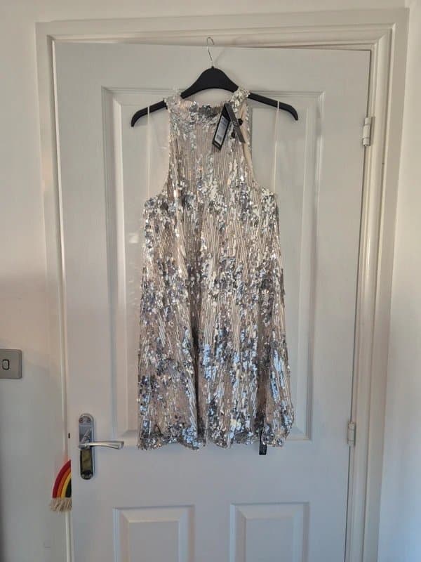 New Look New look sequin high neck dress size 12