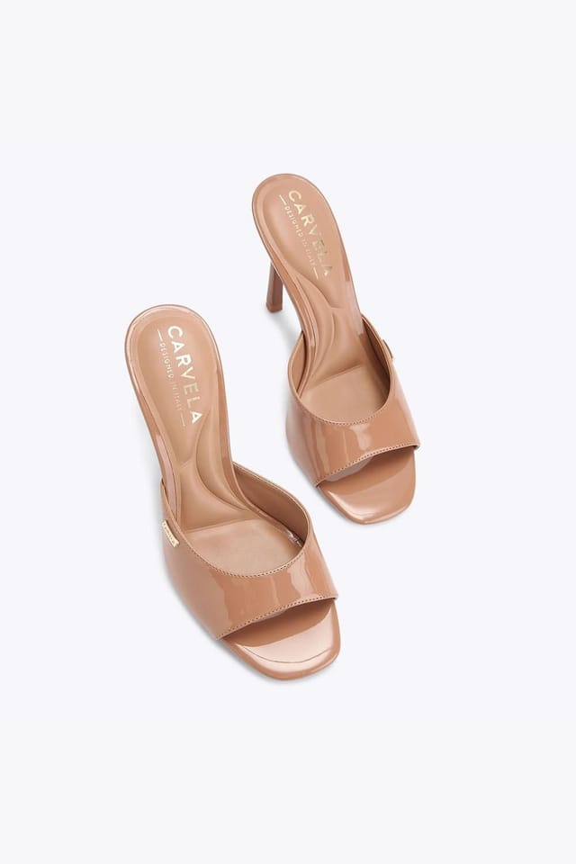 Carvela Carvela Women's 'Isabella Mule' Patent Heels in Beige - 2
