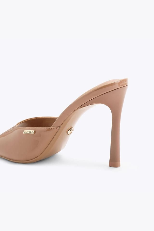 Carvela Carvela Women's 'Isabella Mule' Patent Heels in Beige - 3