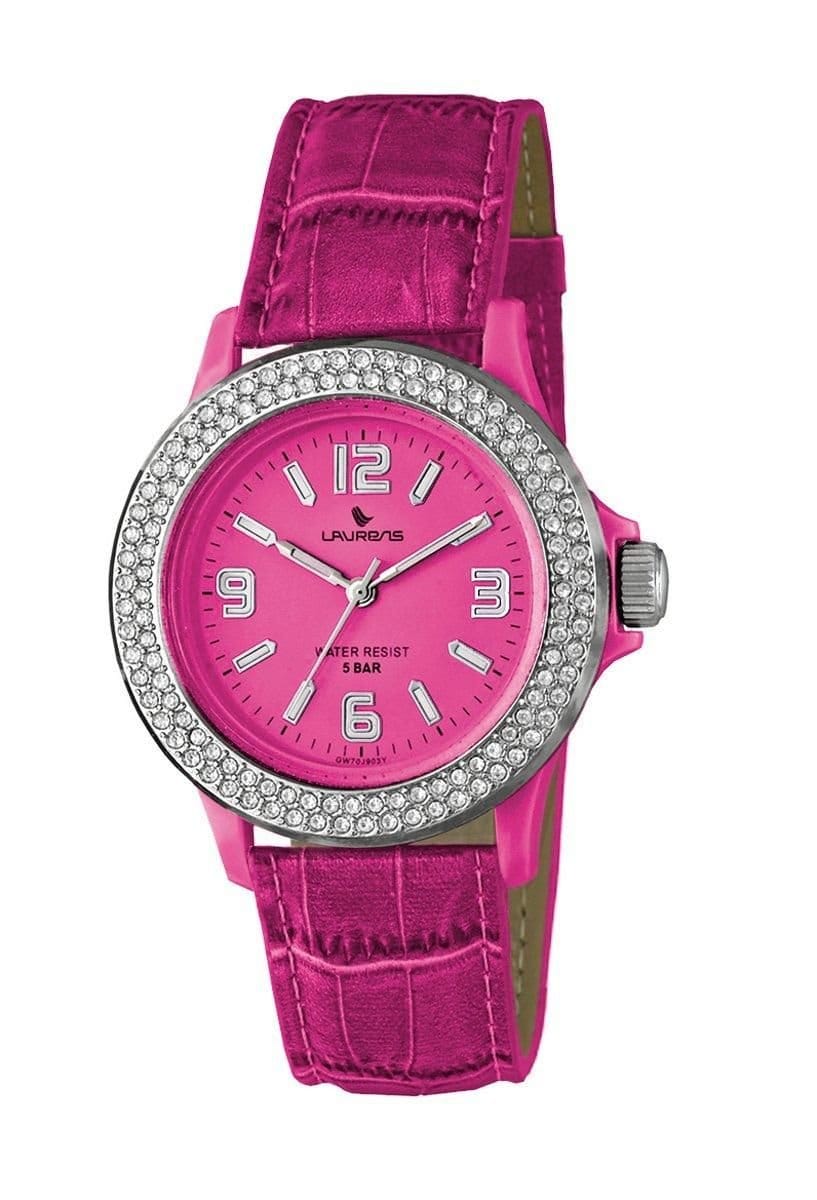 Laurens Basic Laurens Basic Women's Basic Colorato Leat Pink Watch - 1
