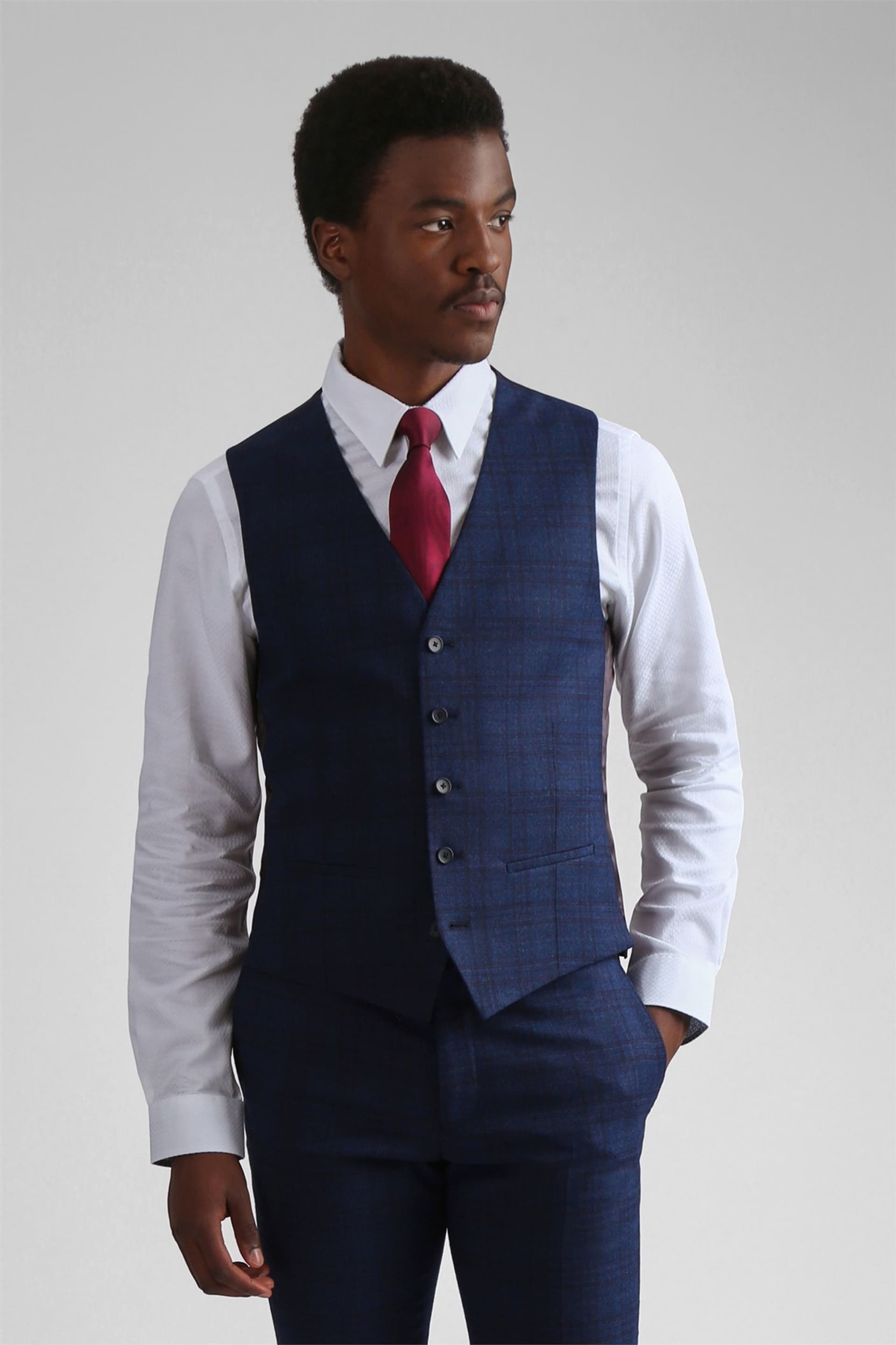 Ted Baker Ted Baker Men's Slim Fit Suit Waistcoat in Indigo