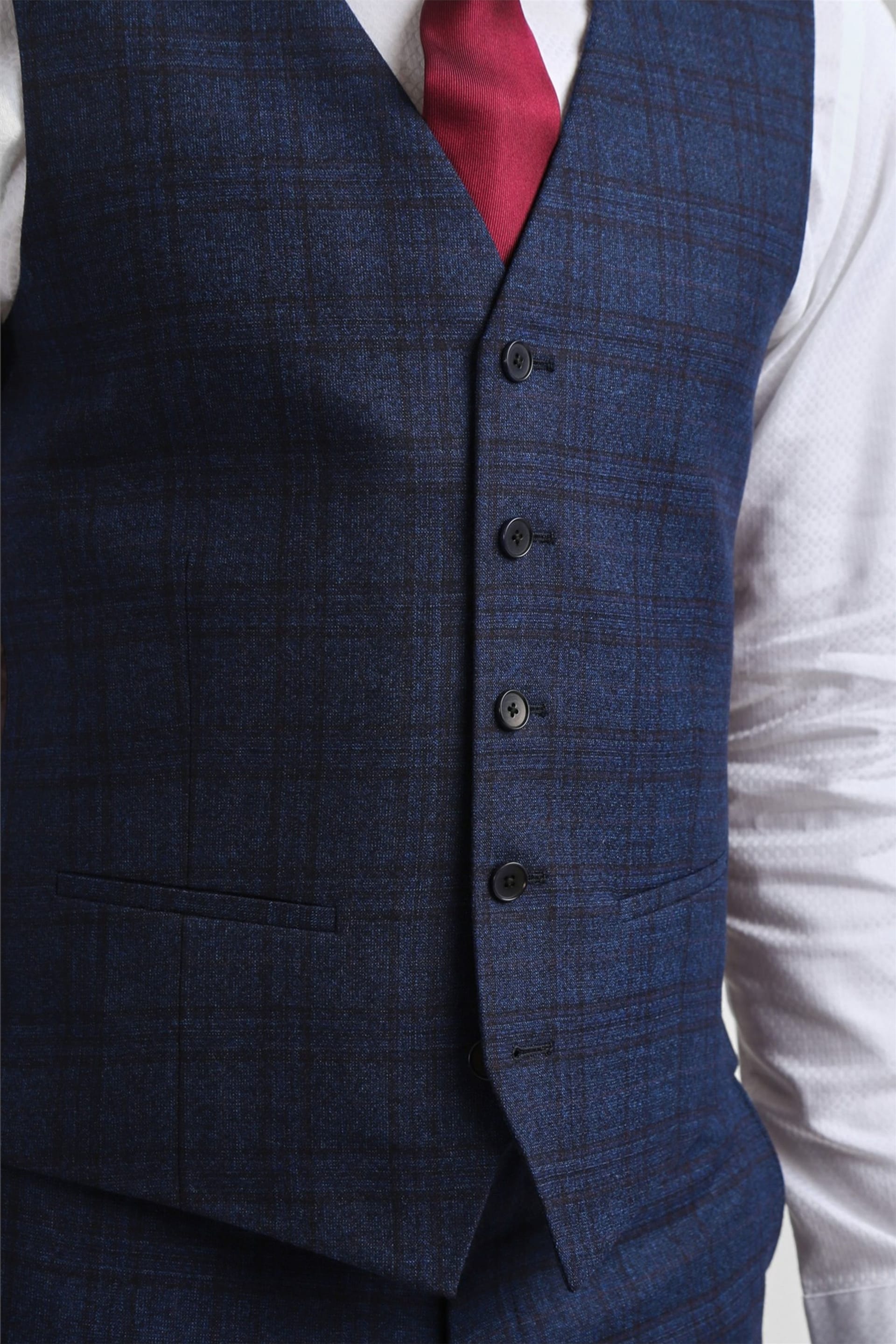Ted Baker Ted Baker Men's Slim Fit Suit Waistcoat in Indigo - 4