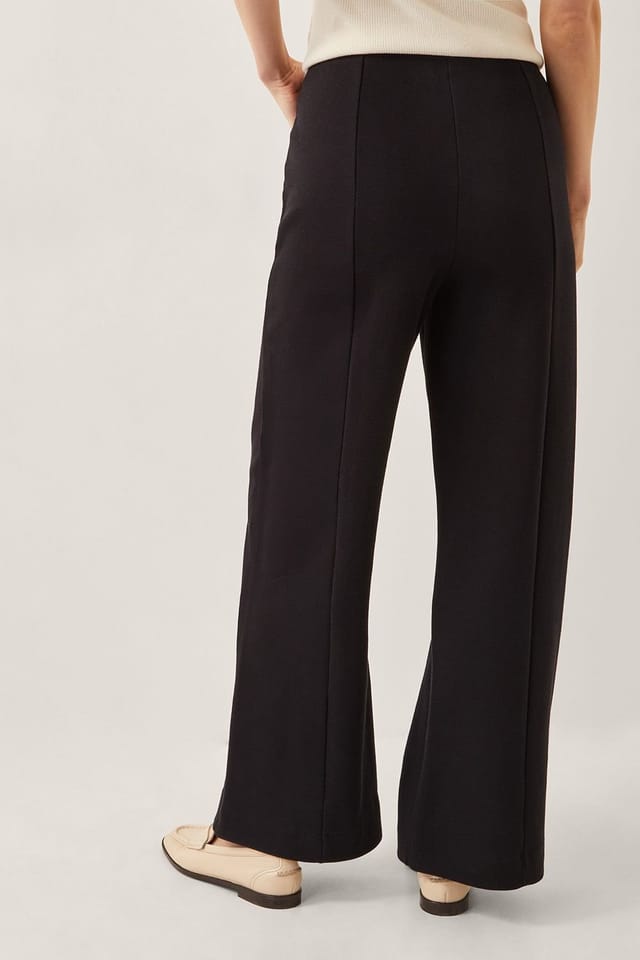 Monsoon Monsoon Women's Adeline High-Waisted Suit Trousers Green in Black - 3