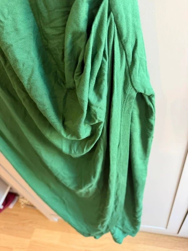 ASOS Design Green ruched side dress