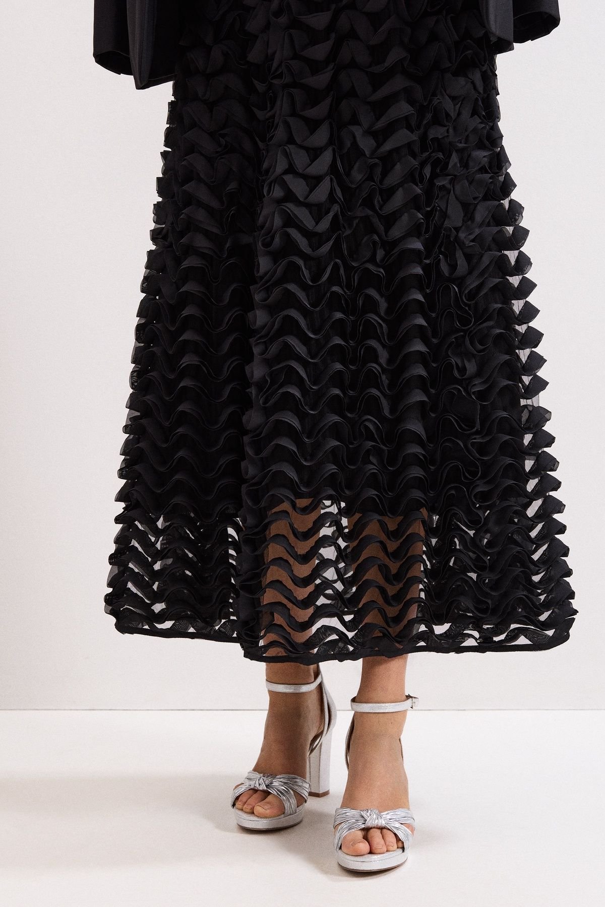 Phase Eight Phase Eight Women's Platform Sandals in Metallic Silver - 3