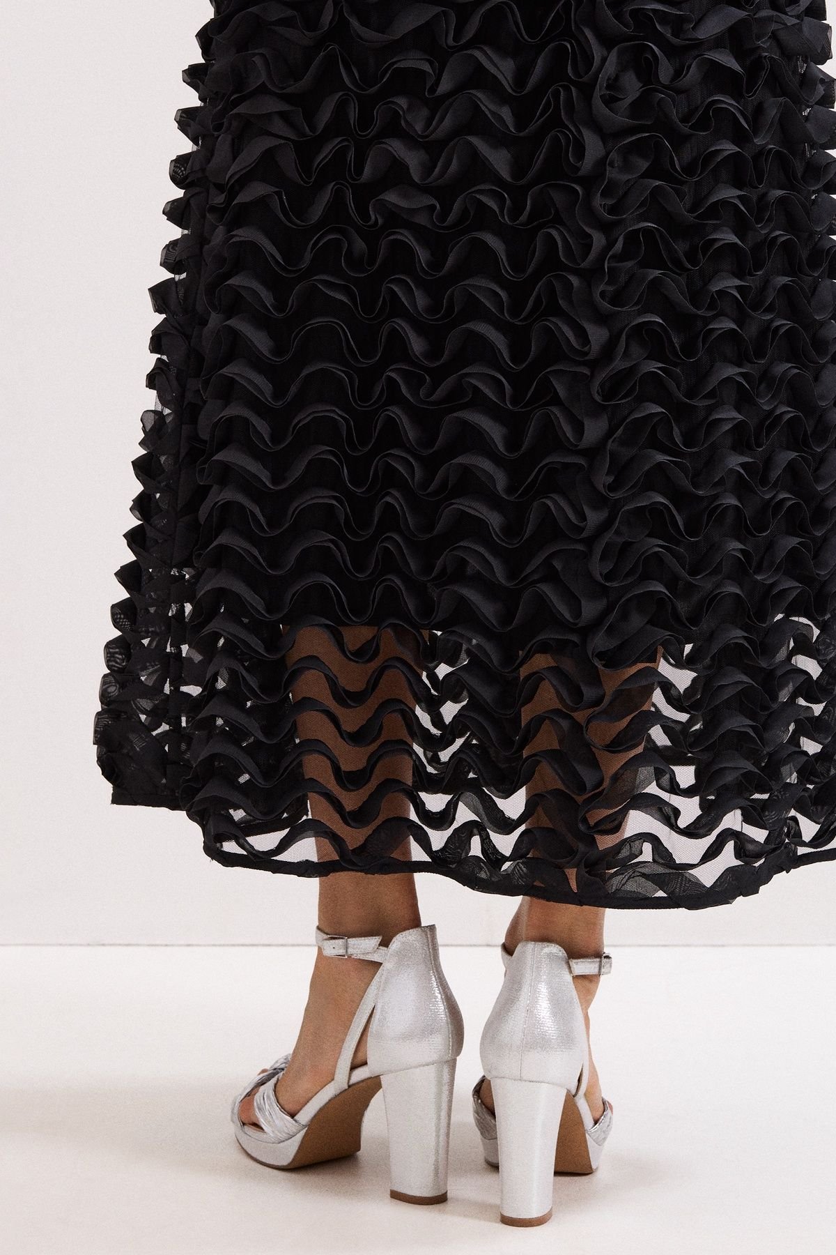 Phase Eight Phase Eight Women's Platform Sandals in Metallic Silver - 4