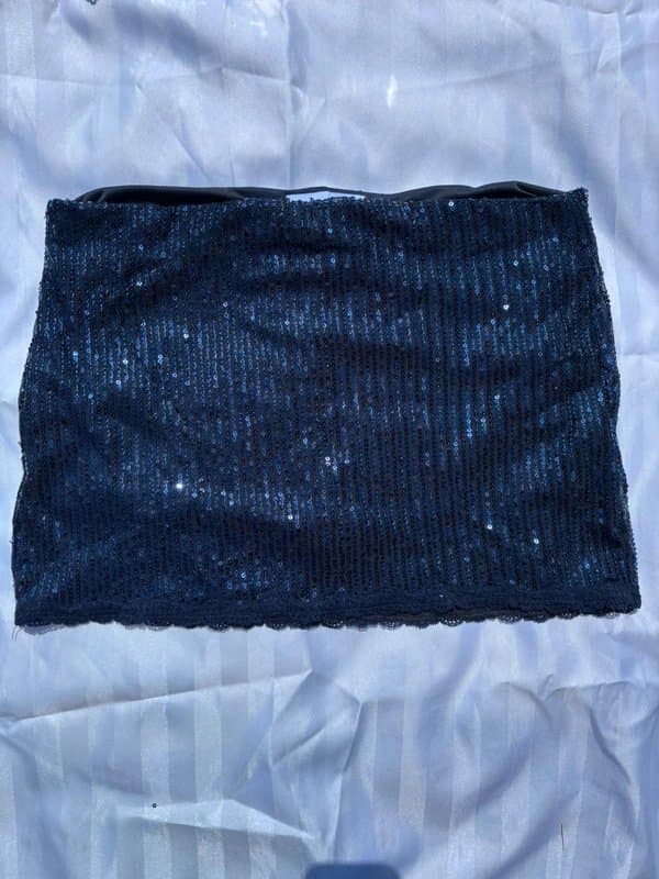 Bershka Bershka low rise mini skort in navy
