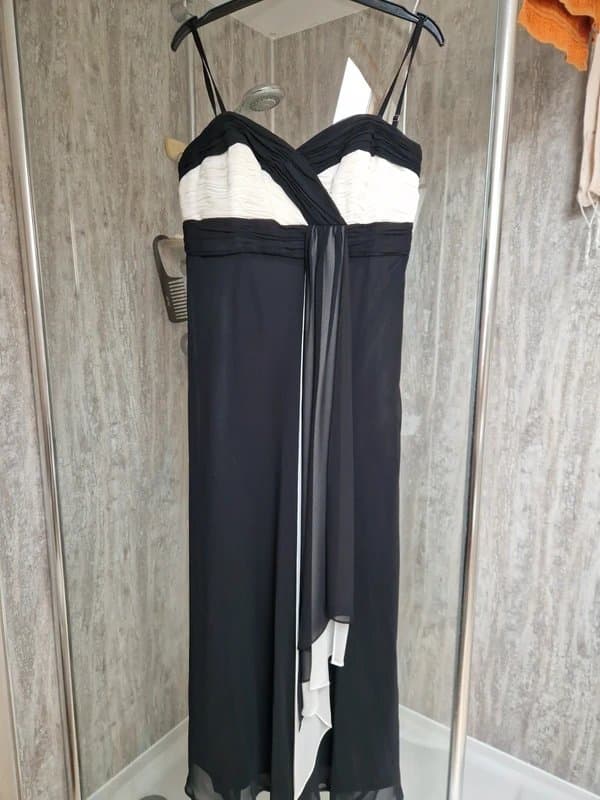 Debut New Debut black chiffon evening dress size 12