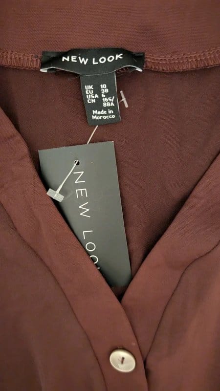 New Look BNWT New Look Burgundy Jumpsuit (size 10) - 1