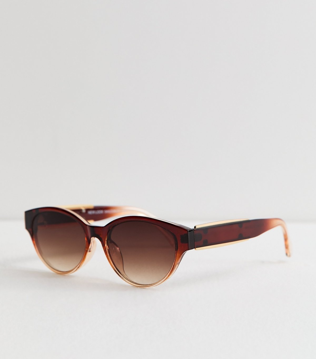 New Look Brown Oval Frame Sunglasses New Look - 2
