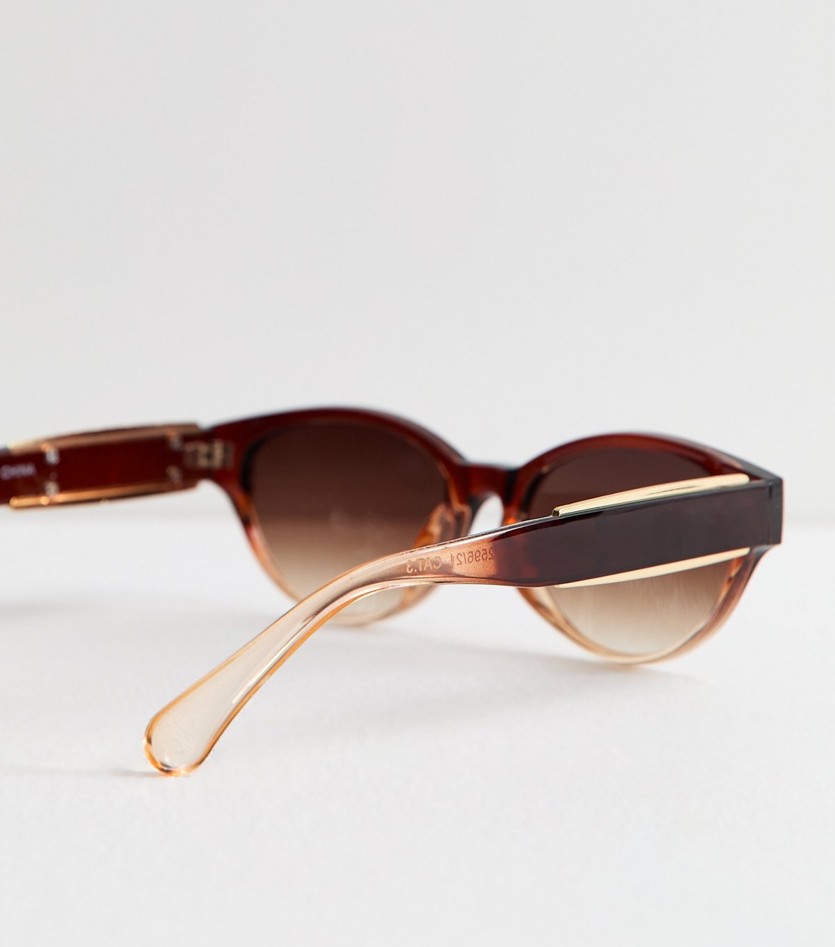 New Look Brown Oval Frame Sunglasses New Look - 4