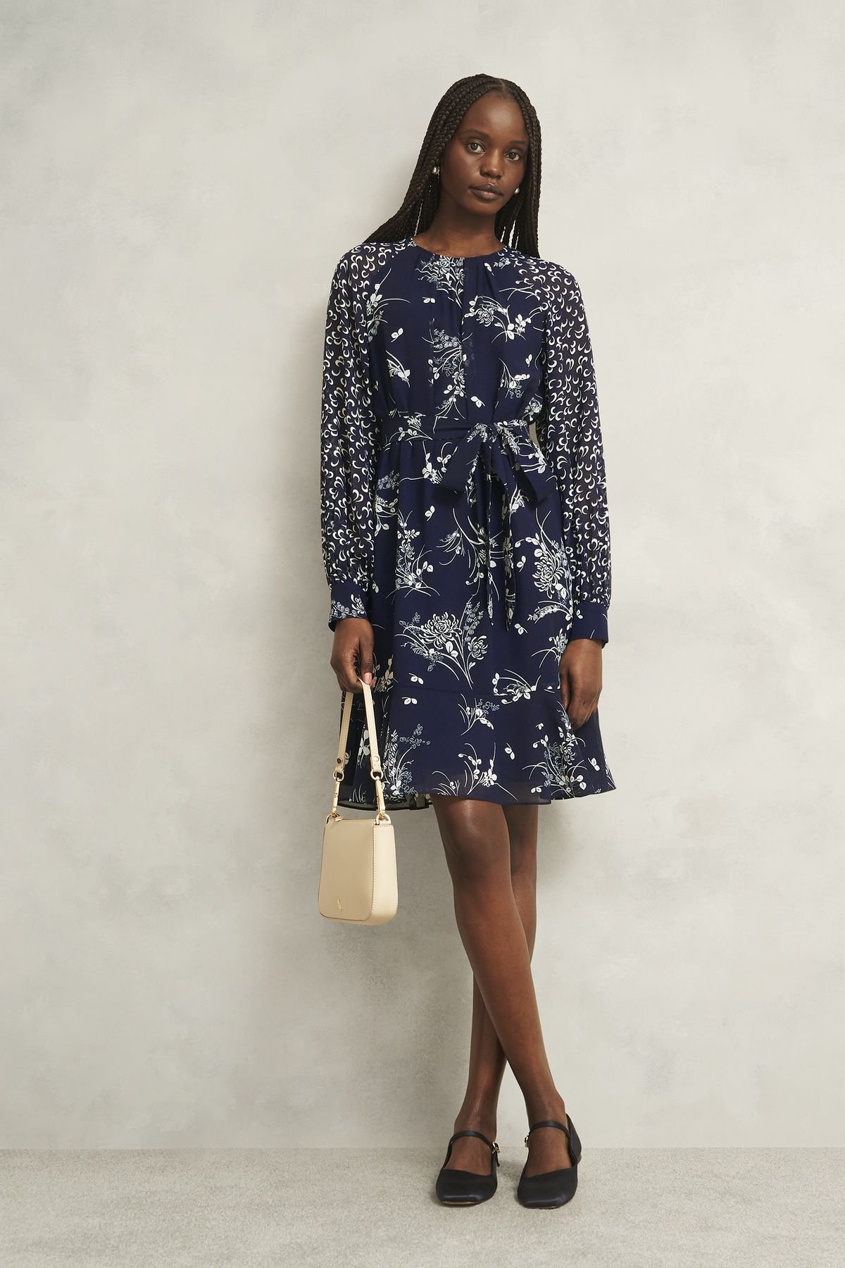 Hobbs London Hobbs London Women's Rosie Dress in Dark Navy - 3