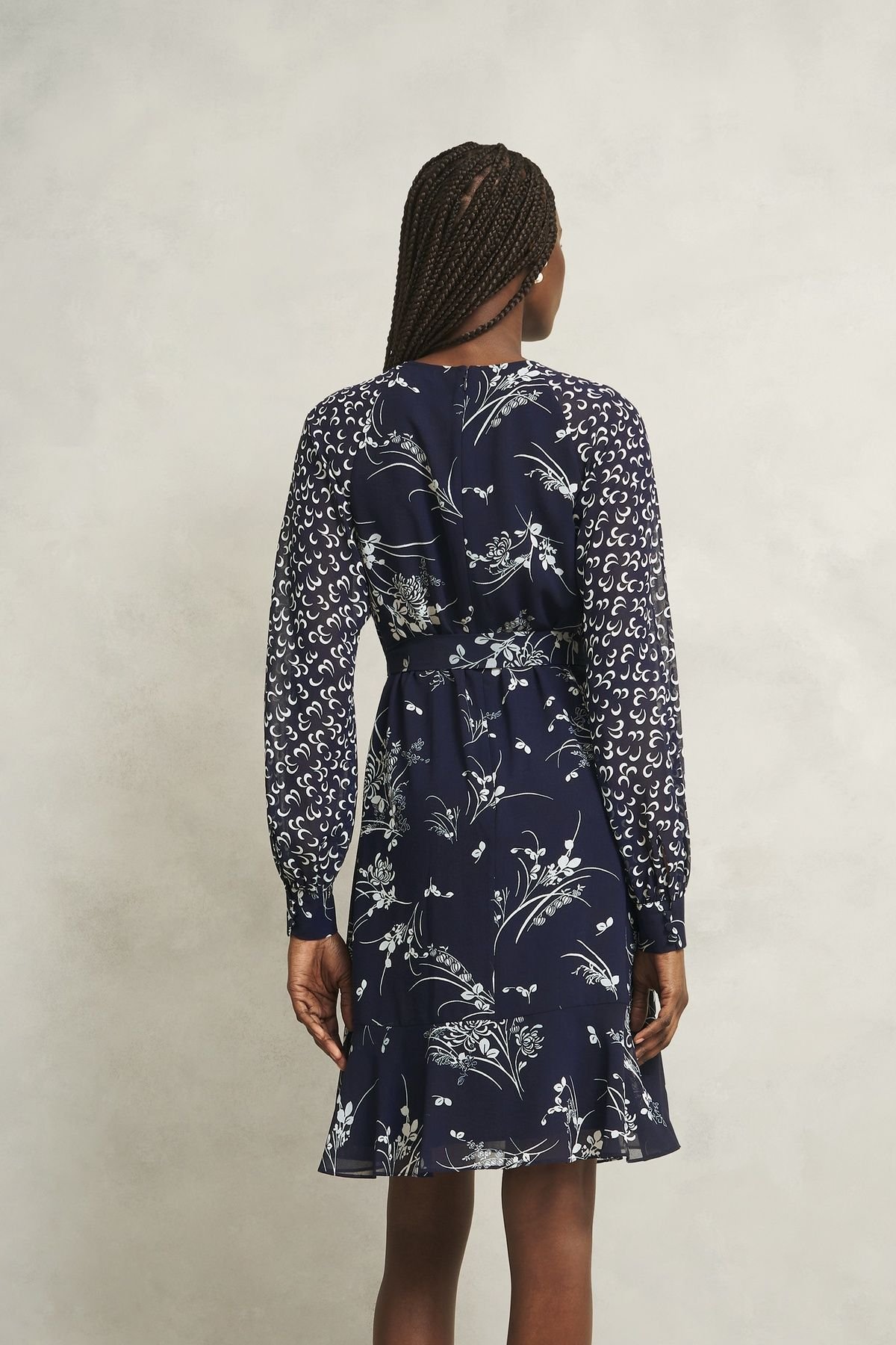 Hobbs London Hobbs London Women's Rosie Dress in Dark Navy - 4