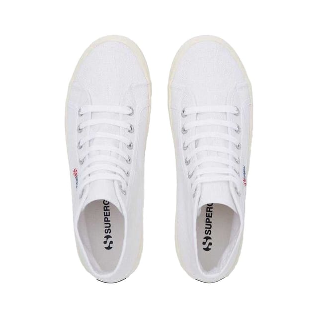 Superga Superga Men's 2341 Alpina Shiny Gum High Top Trainers in White - 3
