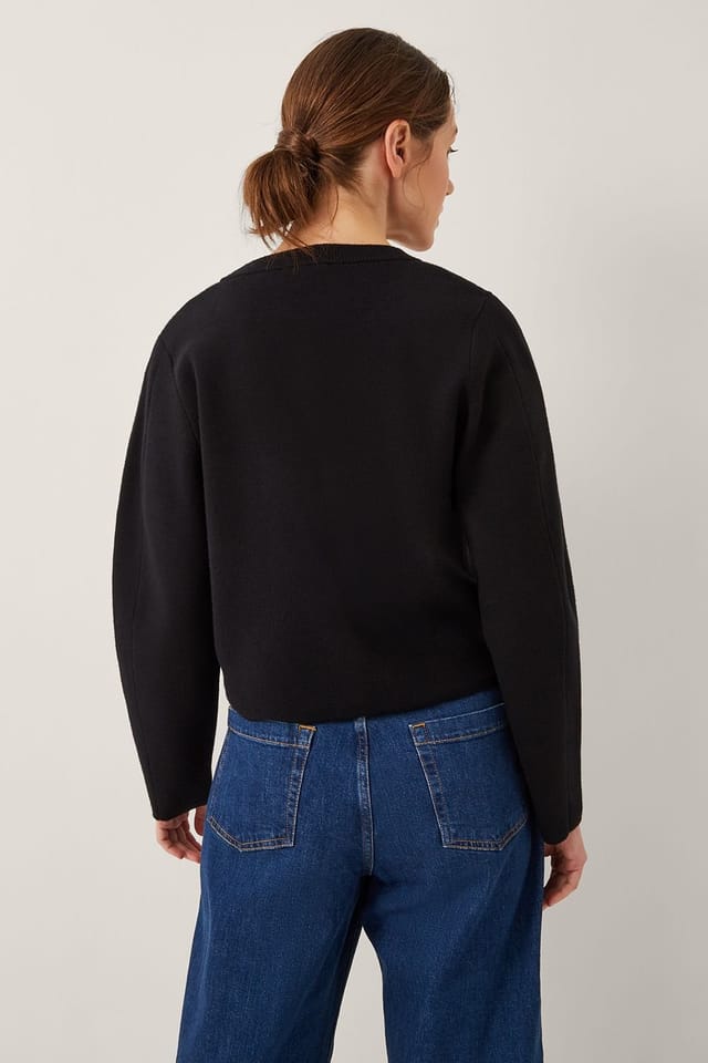 Monsoon Monsoon Women's Bria Crew Neck Cardigan Black - 2