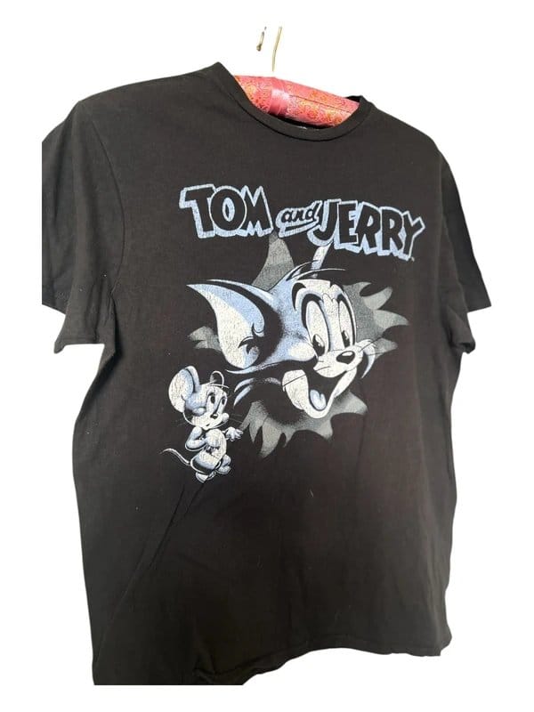 Disney Tom and Jerry Vintage Black T-Shirt