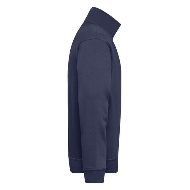 James and Nicholson James and Nicholson Men's Workwear Quarter Zip Sweatshirt in Navy - 3