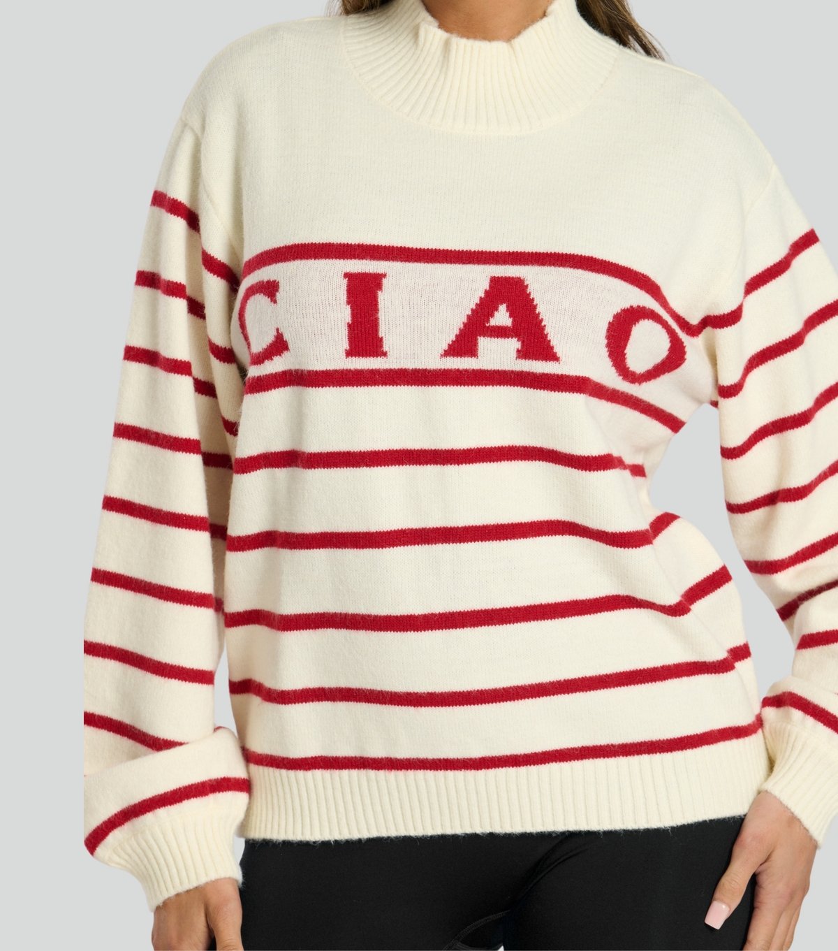 South Beach Women's Cream Ciao Striped Jumper South Beach New Look - 3