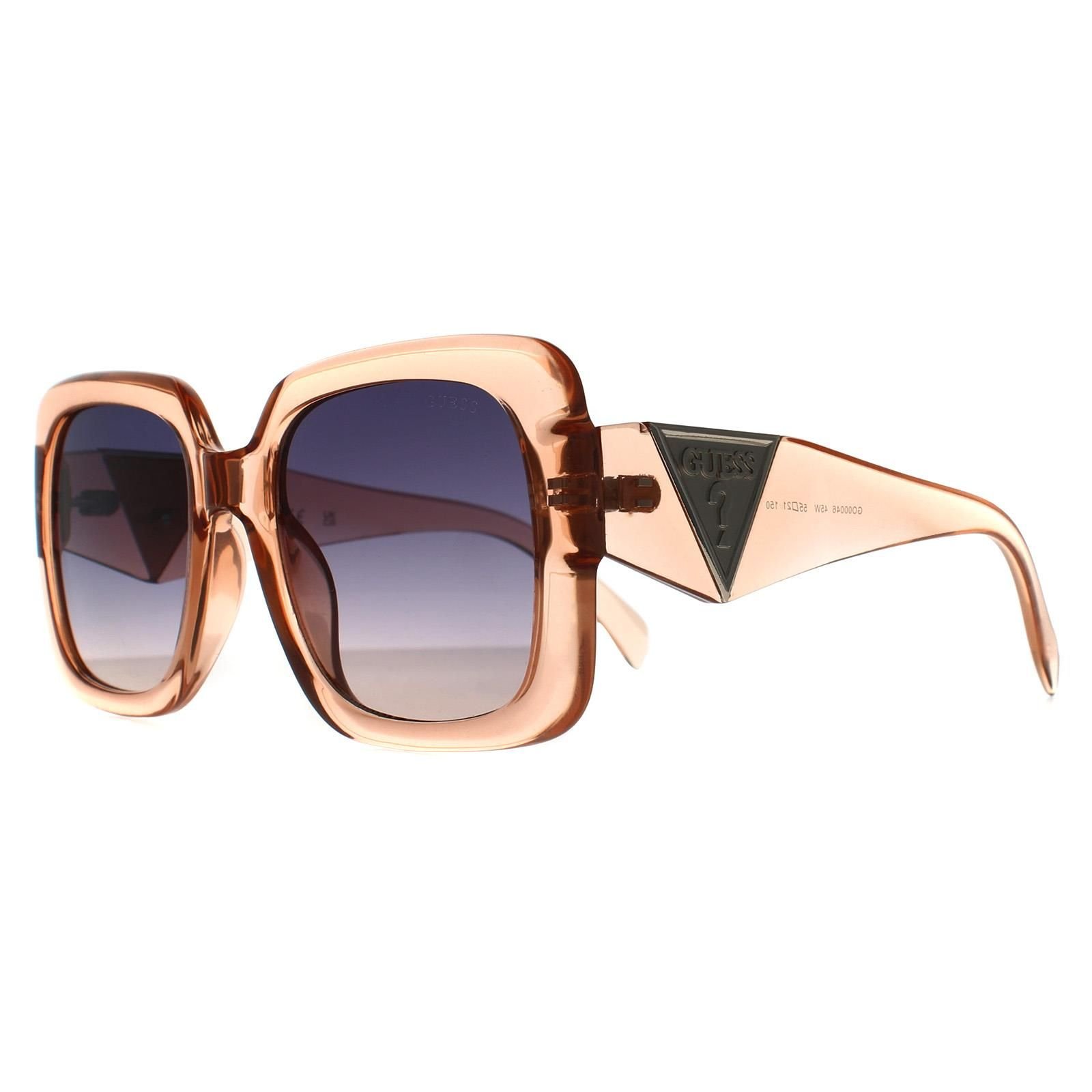 Guess Guess Women's Square Shiny Light Brown Smoke Grey Gradient GO00046 - 2