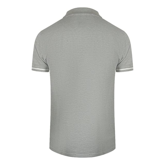 Cavalli Class Cavalli Class Men's Vibrant Floral Logo Grey Polo Shirt - 2