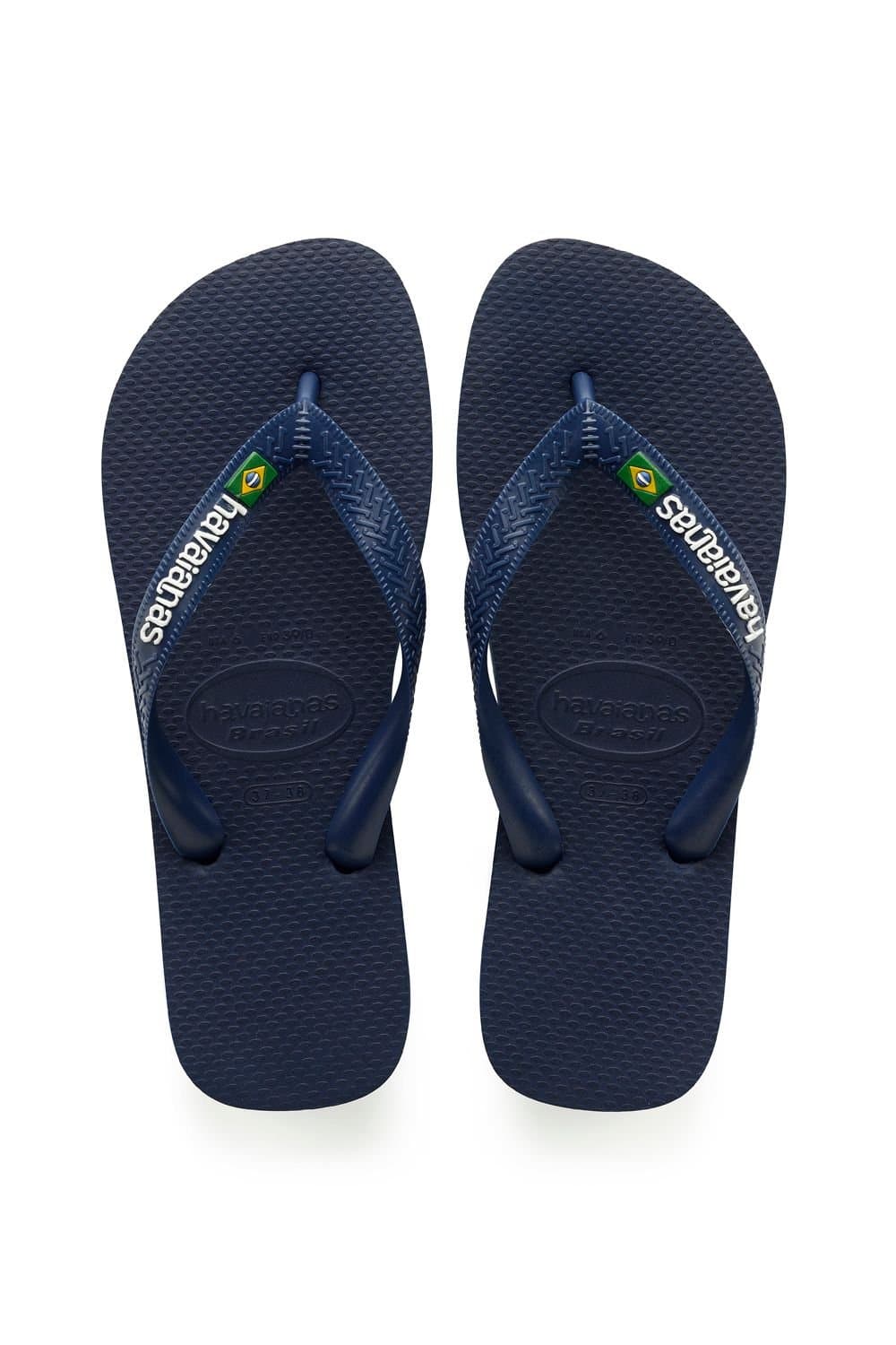 Havaianas Havaianas Men's Brasil Logo Blue Sandals