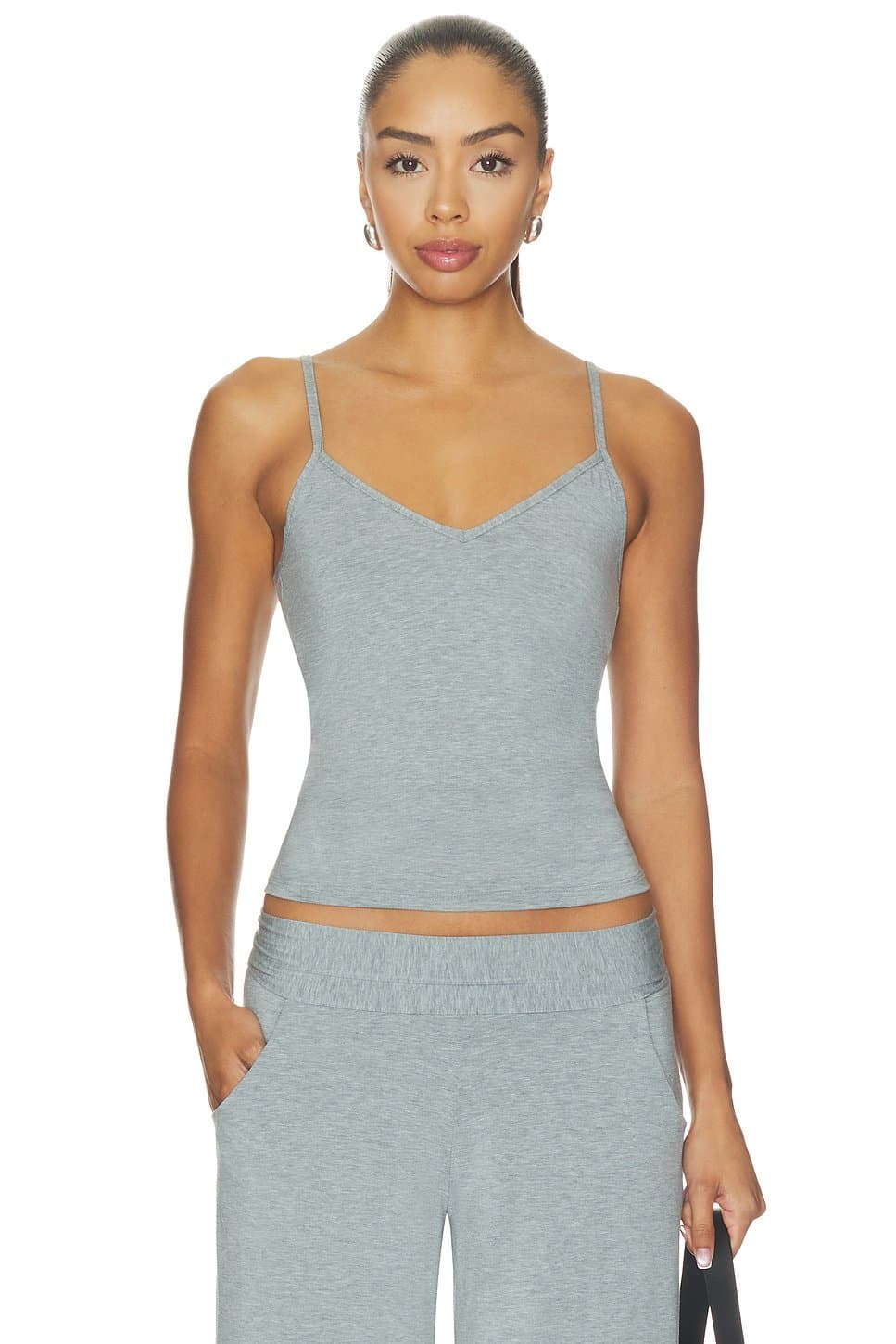 revolve Butter V Neck Cami With Shelf Bra