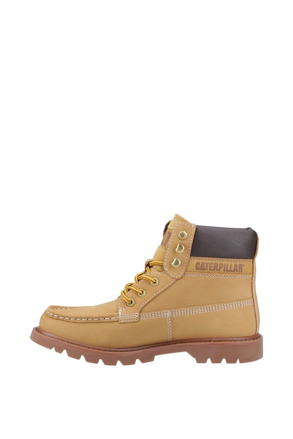 CAT Lifestyle CAT Lifestyle Men's Colorado Moc Toe Boots in Light Tan - 4