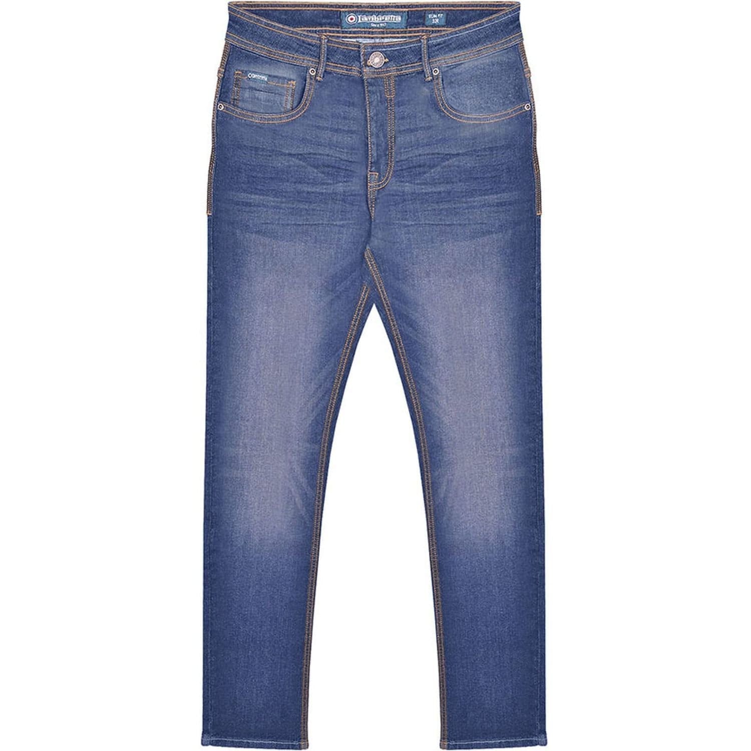 Lambretta Men's Stafford Slim Jeans in Mid Blue