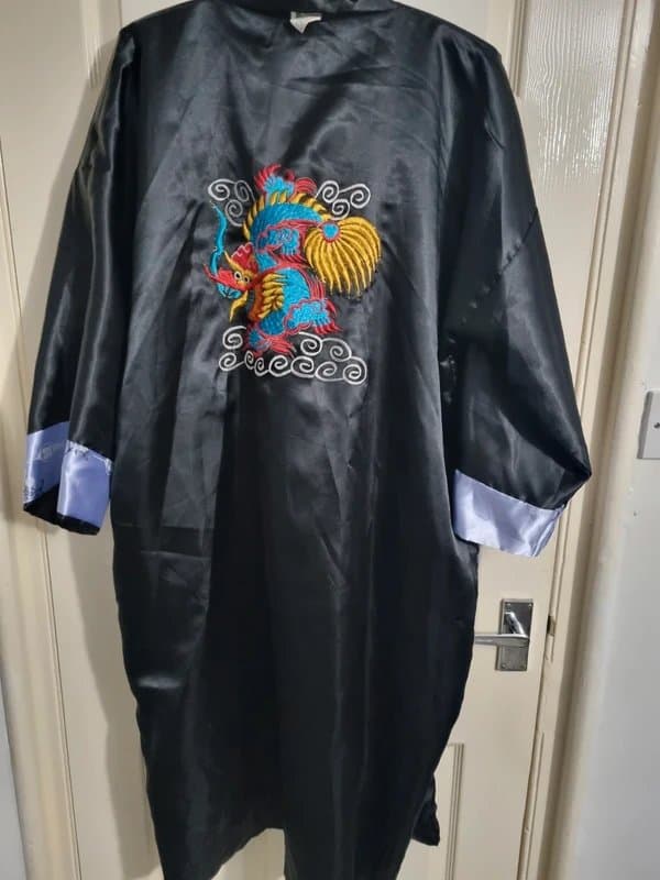 Silk Silk reversable dressing gown